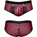 Шорти на блискавці Regnes Fetish Planet L (чорний з червоним)