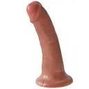 Фалоімітатор King Cock 6", 17 см (коричневий)