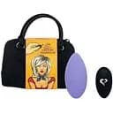 Вибратор в трусики FeelzToys Panty Vibrator Purple с пультом ДУ 6 режимов работы сумочка-чехол