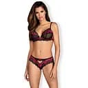 Комплект белья Obsessive Tulia S/M черный