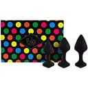 Набор силиконовых анальных пробок FeelzToys Bibi Butt Plug Set 3 шт. Black