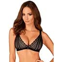 Бюстгальтер Obsessive Estiqua M/L чорний