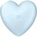 Вакуумный стимулятор клитора с вибрацией Satisfyer Cutie Heart голубой