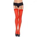 Панчохи Leg Avenue Sheer Stockings + Red Plus size