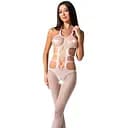 Эротический бодистокинг Passion BS084 white One size