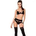 Комплект белья Passion TONYA Set black L/XL