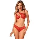 Комплект белья Obsessive Atenica XS/S красный