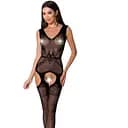 Бодістокінг Passion BS062 комбінезон імітація панчохи S/M/L black