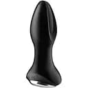 Анальная смарт-вибропробка с жемчужным массажем Satisfyer Rotator Plug 2+ Black