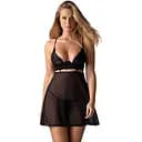 Эротический комплект Obsessive Nutris XS/S черный