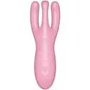 Кліторальний смарт вібратор Satisfyer Threesome 4 Pink із трьома пальчиками
