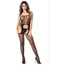 Бодістокінг Daring Intimates Floral Suspender чорний