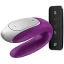 Вібратор для пар Satisfyer Double Fun 9 см фіолетовий