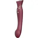 Вібратор Zalo Queen G-Spot Pulse Wave 21.5 см бордовий