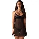 Сексуальний комплект білизни Obsessive Stelisa S/M (чорний)