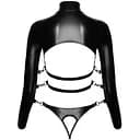 Комплект БДСМ Bad Kitty Naughty Toys Shirt With Thong L черный