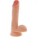 Реалістичний фалоімітатор ToyJoy Get Real Dual Density 17 см тілесний