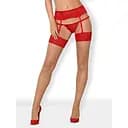 Чулки под пояс Obsessive 838-STO-3 S/M телесный