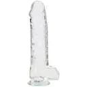 Фалоімітатор RealRock Crystal Clear 10" 25.4 см (прозорий)