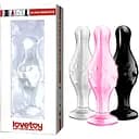 Стеклянный фаллоимитатор LoveToy 4.5" Glass Romance 11.5 см черный
