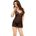 Комплект белья Softline Vanessa S/M черный