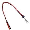 Плеть гибкая Снейк, натуральная кожа, цвет черно-красный, длина - 80 см