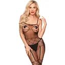 Бодистокинг на бретелях FIRECRACKER черный Penthouse s/l