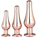 Набор анальных пробок конической формы DreamToys DT21875 Gleaming Love Pleasure Set Rose Gold