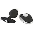 Силиконовая анальная пробка Mystim Rocking Vibe с вибрацией и пультом для электростимулятора 3.7 см