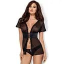 Комплект белья Obsessive 868-BAB-1 L/XL черный