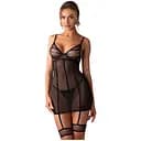 Пеньюар Obsessive Nuites L/XL черный