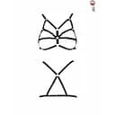 Бюстгальтер-стрепы ARMANDA BRA black - Passion Exclusive 2XL/3XL