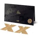Пестис - стыкины Bijoux Indiscrets - Flash Cross Gold, наклейки на соски