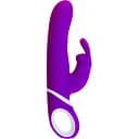 Вибратор-кролик Pleasures Naughty Rabbit 22.7 см фиолетовый