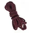 Джутова мотузка BDSM 8 метрів, 6 мм, колір бургунд
