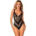 Боди Obsessive Olvidia XS/S черный