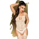 Бодистокинг Penthouse Lingerie Eye Of The Storm S-L белый