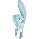 Вибратор-кролик Satisfyer Touch Me Голубой с двойным отростком