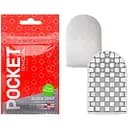 Мастурбатор Tenga Pocket Block Edge белый