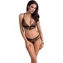 Комплект білизни Casmir Mirella S/M чорний