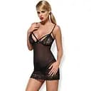 Комплект білизни Obsessive Wonderia L/XL (чорний)