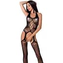 Бодистокинг Passion BS059 комбинезон имитация чулок S/M/L black