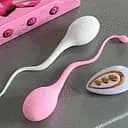 Масажер для точки G, рожевий, білий