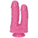Подвійний фалоімітатор Toyz4lovers Caino e Abele, 15.5 см (рожевий)