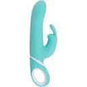 Вібратор-кролик Pleasures Naughty Rabbit 22.7 см бірюзовий