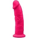 Фалоімітатор Silexd Premium Silicone Dildo Model 2 Size 9 25 см рожевий