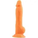 Реалістичний фалоімітатор Delux Pure Nature Rick.G 22.7 см помаранчевий