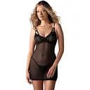 Сорочка Obsessive Euridia XL/2XL (чорний)