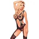 Бодістокінг із сюрреалістичним дизайном Penthouse - Wild virus black S/M/L