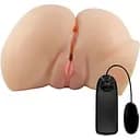 Мастурбатор із вібрацією Crazy Bull Emilia тілесний